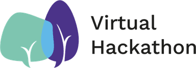 Virtual Hackathon logo two trees